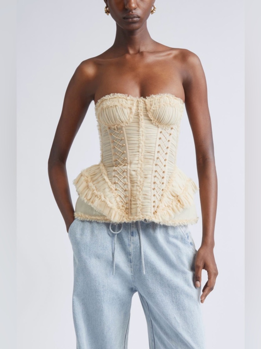 Zimmermann
Rebellion Frayed Silk
Corset Top